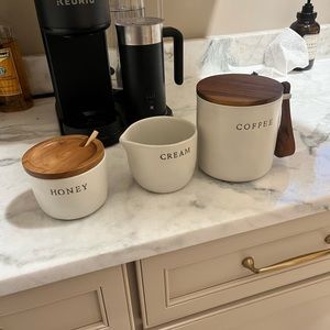 Coffee container, honey and cream all three for $25